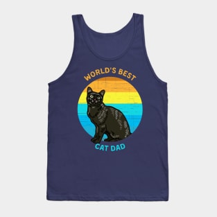 World's Best Cat Dad Tank Top